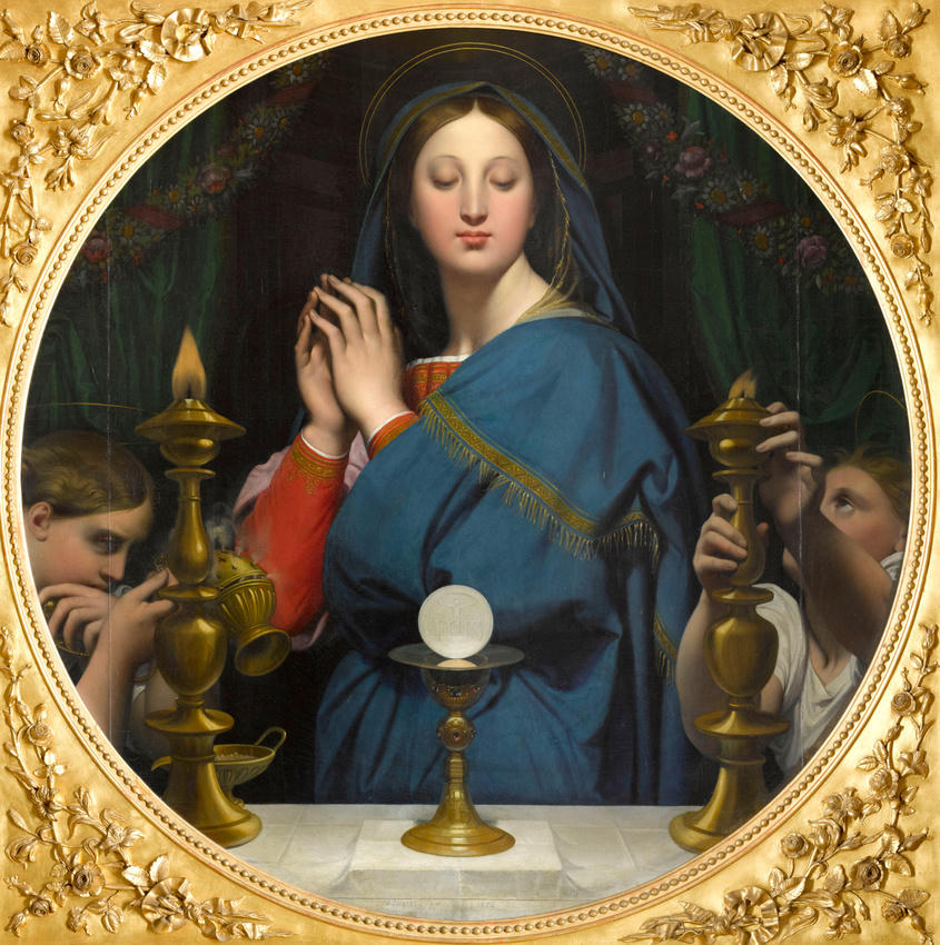 La Vierge adorant l'hostie de Jean Auguste Dominique Ingres (1780 - 1867) — 1 / 1
